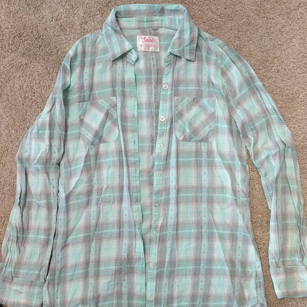Girls Justice flannel